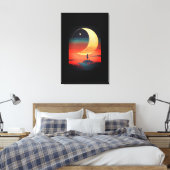 Mooie, versleten canvas afdrukken (Insitu (Slaapkamer))