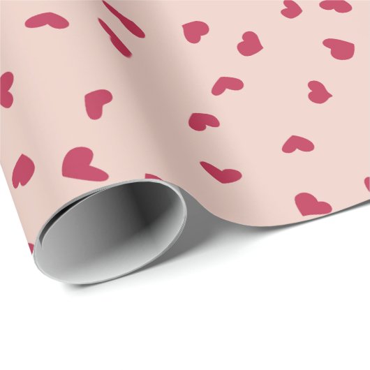 Mooie verspreide rode hartdoodles cadeaupapier (Rol Hoek)