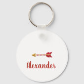 Mooie verstrengelde gebreide trouwringen met roze  sleutelhanger (Achterkant)