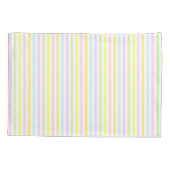 Mooie verticale strepen in pastelkleuren kussensloop (Achterkant)