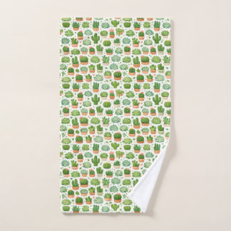 Mooie vetplant naadloos patroon handdoek