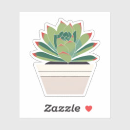 Mooie vetplant sticker