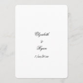 Mooie, vetplanten en bloemen op Burlap Menu (Achterkant)