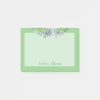 Mooie vetplanten planten liefhebbers gepersonalise post-it® notes