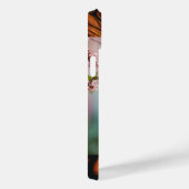 "Mooie Vibes: Kleurrijke achtergrond iPhone Case m (Achterkant / Rechts)