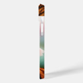 "Mooie Vibes: Kleurrijke achtergrond iPhone Case m (Achterkant / Links)