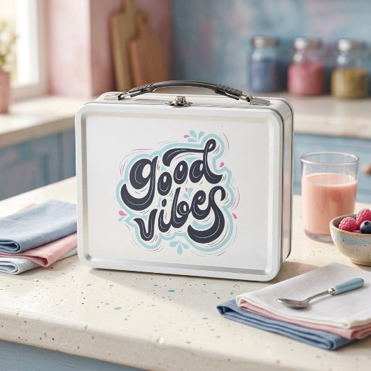 Mooie Vibes Metal Lunch Box