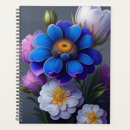 Mooie Vibrant Flowers Planner (Voorkant)