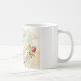 MOOIE Victoriaans Duifletter Koffiemok