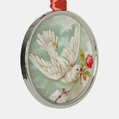 MOOIE Victoriaans Duifletter Metalen Ornament (Rechts)