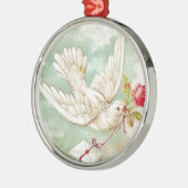 MOOIE Victoriaans Duifletter Metalen Ornament (Links)