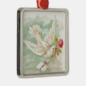 MOOIE Victoriaans Duifletter Metalen Ornament (Rechts)