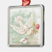 MOOIE Victoriaans Duifletter Metalen Ornament (Links)