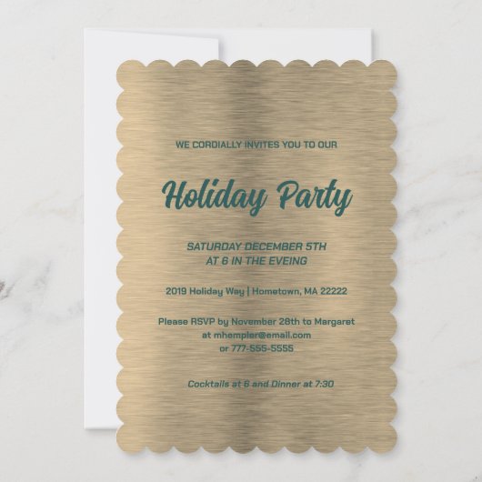 Mooie Victoriaans feestuitnodiging Kaart (Achterkant)