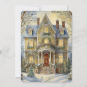 Mooie Victoriaans feestuitnodiging Kaart (Voorkant)