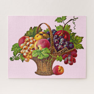 Mooie Victoriaans fruitmand Legpuzzel