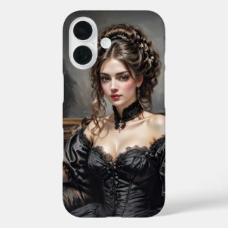 Mooie victoriaans geklede meisjescover iPhone 16 hoesje