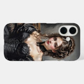 Mooie victoriaans geklede meisjescover Case-Mate iPhone case (Achterkant (horizontaal))