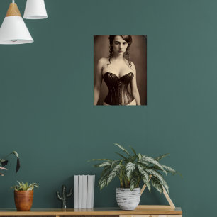 Mooie Victoriaans kerkvrouw Poster