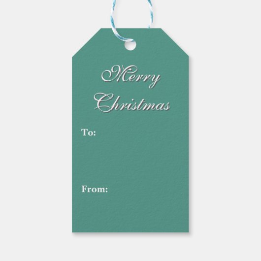 Mooie Victoriaans kerst Cadeaulabel (Achterkant)