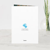 Mooie Victoriaans kerst Feestdagen Kaart (Achterkant)