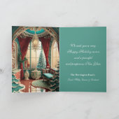 Mooie Victoriaans kerst Feestdagen Kaart (Binnen)