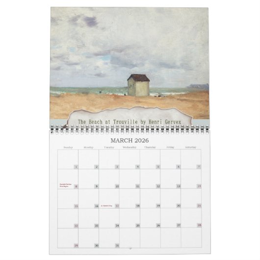 Mooie Victoriaans Schilderijen Landschap Natuur Kalender (Mar 2026)