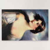 mooie Victoriaans vrouw met windenergie Legpuzzel (Horizontaal)