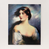 mooie Victoriaans vrouw met windenergie Legpuzzel (Verticaal)