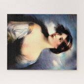 mooie Victoriaans vrouw met windenergie Legpuzzel (Horizontaal)