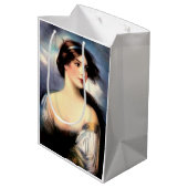 mooie Victoriaans vrouw met windenergie Medium Cadeauzakje (Achterkant Gekanteld)