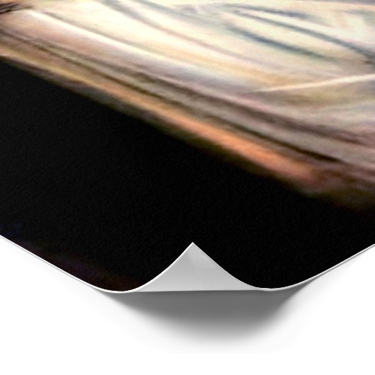 mooie Victoriaans vrouw met windenergie Poster (Hoek)