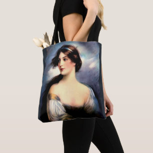 mooie Victoriaans vrouw met windenergie Tote Bag