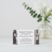 Mooie Victoriaans vrouwen in lange  jurken Visitekaartje (Staand voorkant)