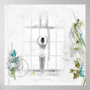 Mooie Victoriaanse Ballet Elegante Poster