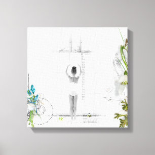 Mooie Victoriaanse Ballet Elegante Wandkunst Canvas Afdruk