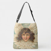 mooie Victoriaanse engel print Crossbody Tas (Achterkant)