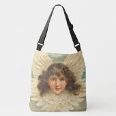 mooie Victoriaanse engel print Crossbody Tas (Voorkant)