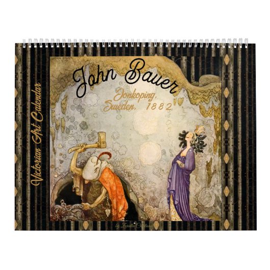 Mooie Victoriaanse John Bauer-illustraties Kalender (Hoes)