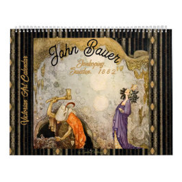 Mooie Victoriaanse John Bauer-illustraties Kalender