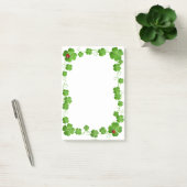 Mooie vierbladige klavers en lieveheersbeestjes post-it® notes (Kantoor)