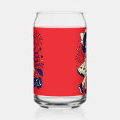 Mooie Vierde Juli Onafhankelijkheidsdag Blikvorm Glas (Rechts)