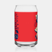 Mooie Vierde Juli Onafhankelijkheidsdag Blikvorm Glas (Links)