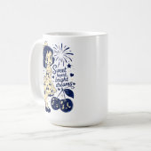 Mooie Vierde Juli Onafhankelijkheidsdag Koffiemok (Voorkant links)