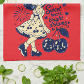 Mooie Vierde Juli Onafhankelijkheidsdag Theedoek (Gevouwen)