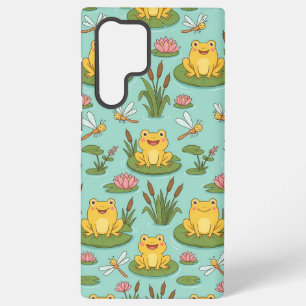 Mooie Vijverpatroon met Kikkers Samsung Galaxy Hoesje