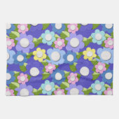 Mooie vilt bloemen met een schilfering theedoek (Horizontaal)