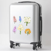 Mooie Vilt Look Bloem Boeketten Daisies Sticker (Koffer)