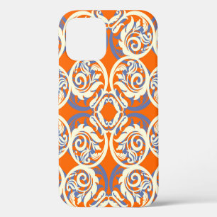 Mooie vintage achtergrond, naadloos patroon, luxe iPhone 12 hoesje