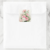 Mooie vintage anjers bloem sticker (Tas)